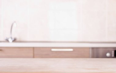 Boş tablo arka plan içinde mutfak