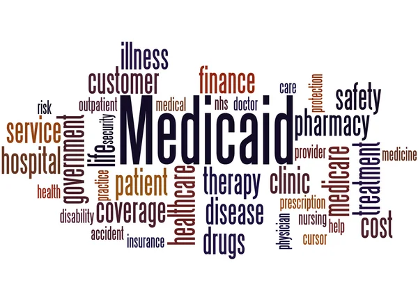 Medicaid, conceito de nuvem de palavras 8 — Fotografia de Stock