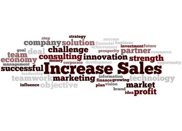 Aumentare le vendite, concetto word cloud 7 — Foto Stock
