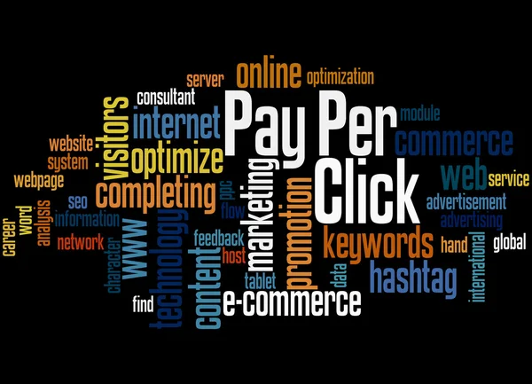 Pay Per Click, word cloud concept 6 — Stockfoto
