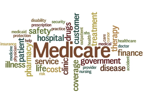 Medicare, слово хмара концепція 4 — стокове фото