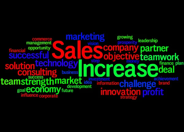 Aumentar las ventas, concepto de nube de palabras 4 — Foto de Stock