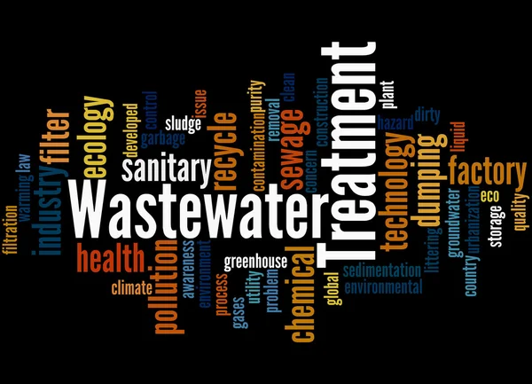 Wastewater Treatment, word cloud concept 5 — Stock fotografie