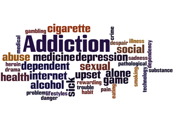Addiction, concept de nuage de mots 8 — Photo