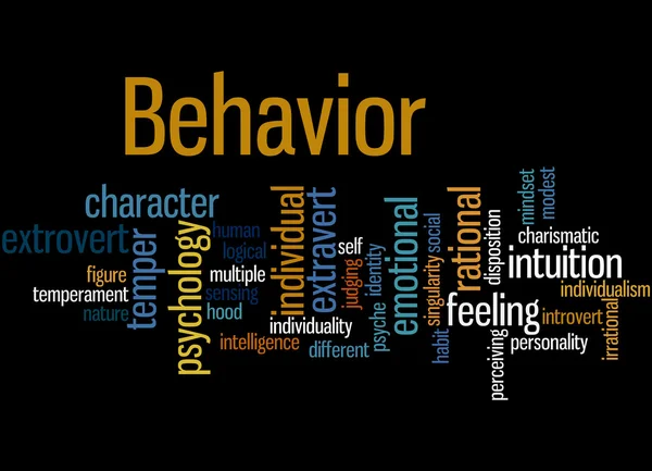 Behavior, word cloud concept 7 — Zdjęcie stockowe
