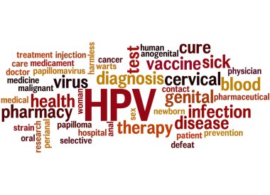 HPV - Humani Papilloma Virus, word cloud concept 8 clipart