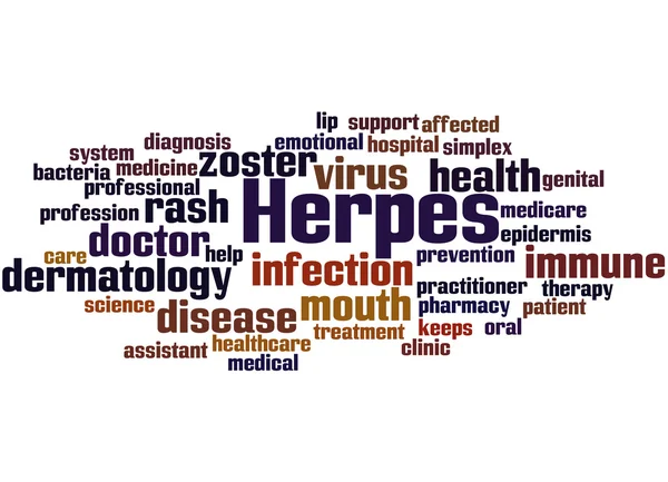 Herpes, word cloud concept 7 — Stock Image Herpes, word cloud concept 7 Royalty Free Stock Images