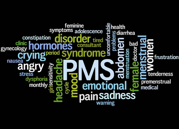 PMS, concepto de nube de palabras 3 —  Fotos de Stock