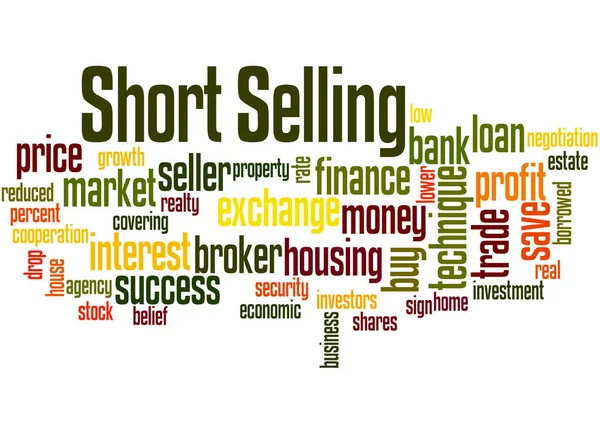 Short Selling,  word cloud concept 3 — Stock Photo, Image