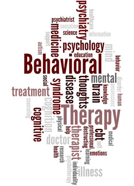 Verhaltenstherapie, Word Cloud Konzept 2 — Stockfoto