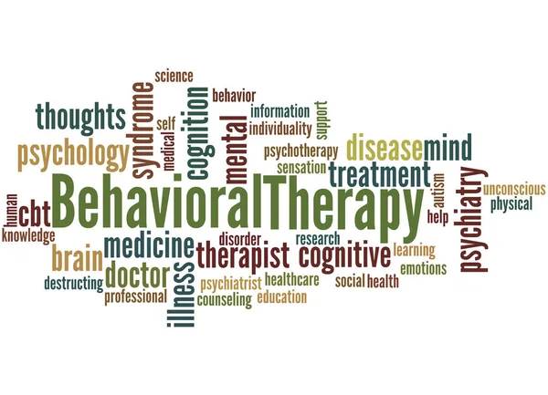 Terapia comportamentale, concetto di nube di parole 3 — Foto Stock