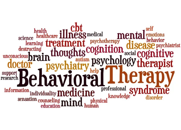 Behaviorální terapie, slovo cloud koncepce 9 — Stock fotografie
