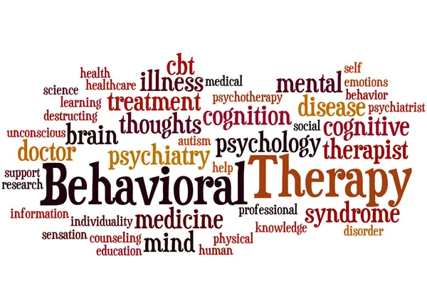 Verhaltenstherapie, Word Cloud Konzept 9 — Stockfoto