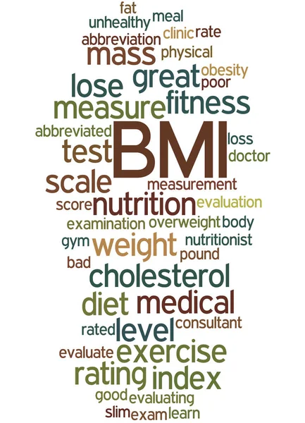 BMI, słowo cloud koncepcja 2 — Zdjęcie stockowe