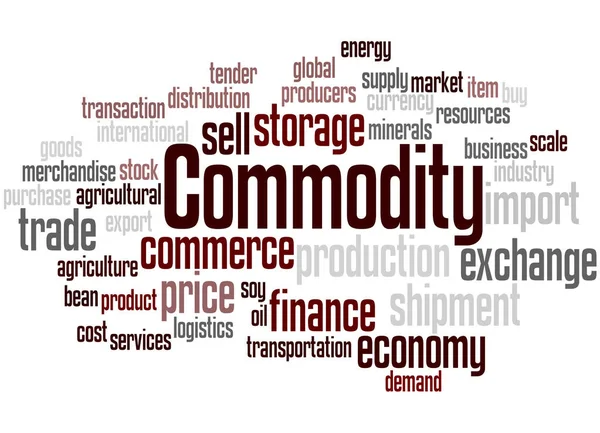 Commodity, word cloud concept 7 — Stock Photo, Image