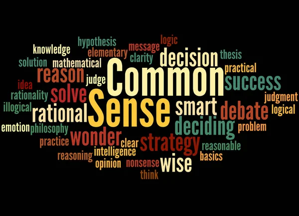 Common Sense, word cloud concept 7