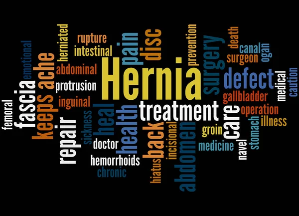 Hernia, word cloud concept 6 — Stock Photo, Image