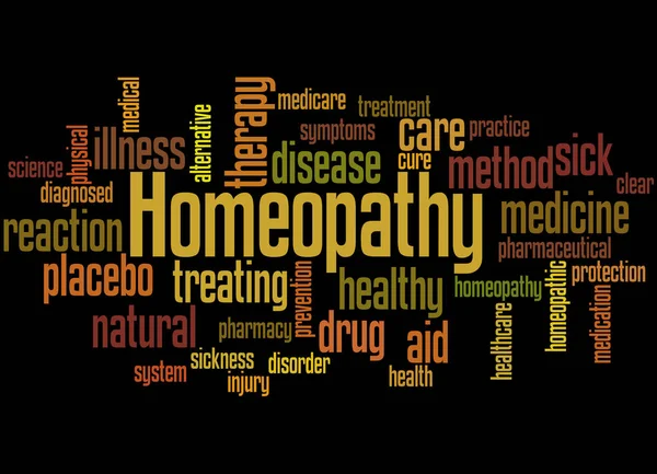 Homeopati, kelime bulutu concept 7 — Stok fotoğraf
