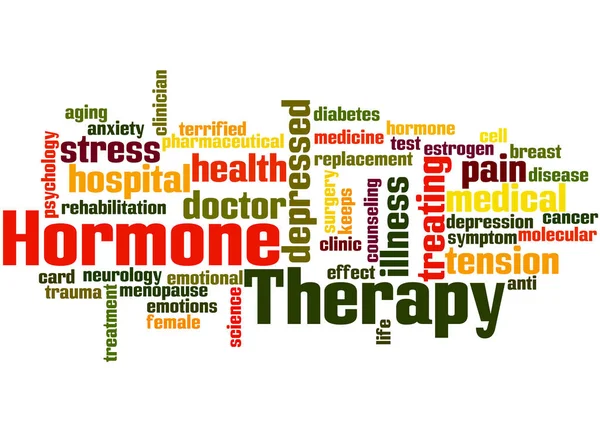 Hormonothérapie, concept de nuage de mots 2 — Photo