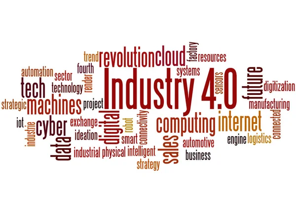 Ipar 4.0, szó felhő fogalmát 3 — Stock Fotó