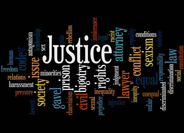 Justice word cloud concept 6 — Stock Photo, Image