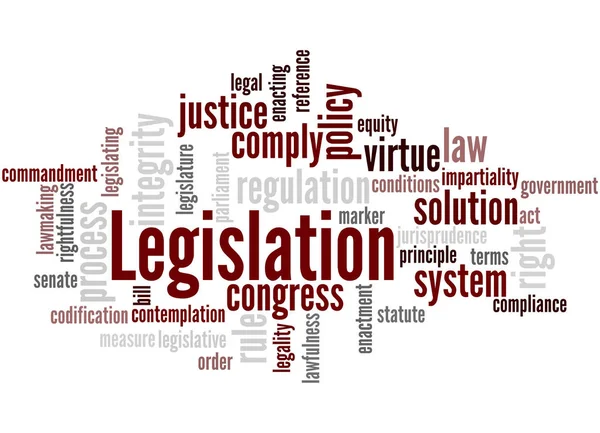 Legislation, word cloud concept 2 — Stock Photo, Image