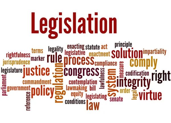 Legislation, word cloud concept 4 — Stock Photo, Image