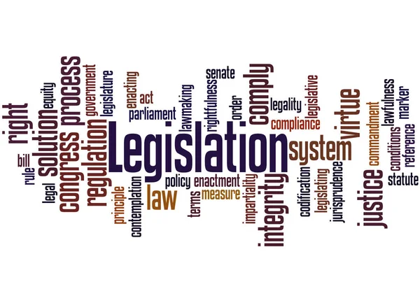 Legislation, word cloud concept 8 — Stock Photo, Image