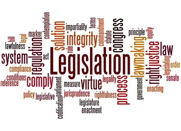 Legislation, word cloud concept 9 — Stock Photo, Image
