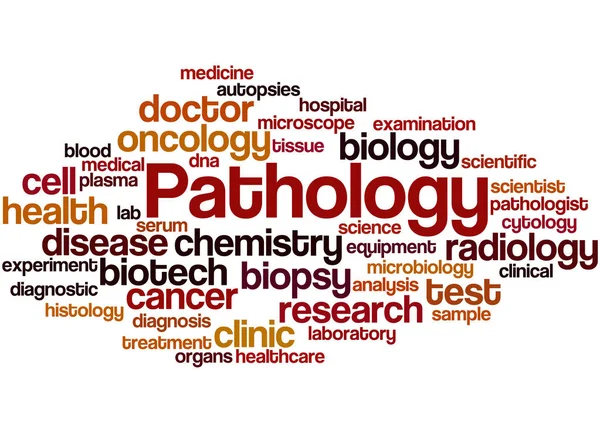 Patológia, szó felhő fogalmát — Stock Fotó