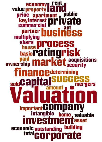 Valuation, word cloud concept 3 — Stock Photo, Image