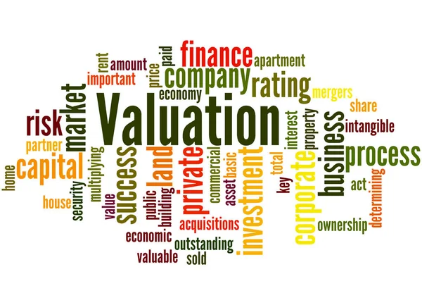 Värdering, word cloud konceptet 6 — Stockfoto