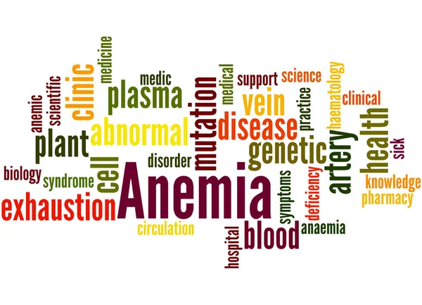 Anemia, concetto di nube di parole 2 — Foto Stock