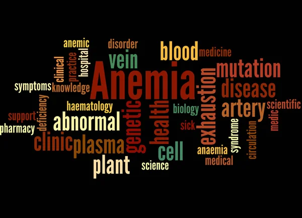 Anemia, concetto di nube di parole 4 — Foto Stock