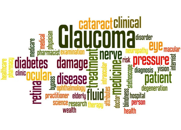 Glaucoma, word cloud concept 6 — Stock Photo, Image