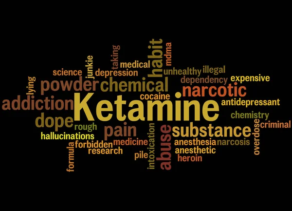 Ketamine, word cloud concept 3 — Stock Photo, Image