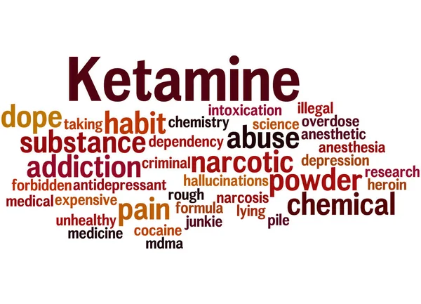 Ketamine, word cloud concept 5 — Stock Photo, Image