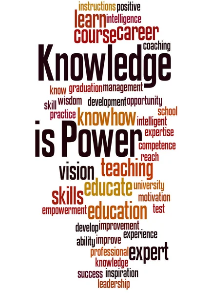 El conocimiento es poder, concepto de nube de palabras 4 —  Fotos de Stock