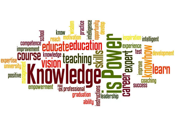 Knowledge is power, word cloud concept 5 — Stock Photo, Image