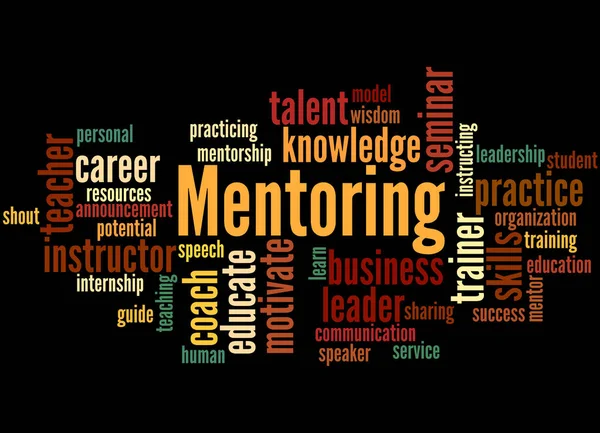 Mentoring, word cloud concept 4 — Stockfoto