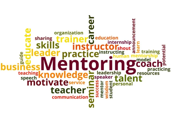 Mentoring, Word Cloud Konzept 6 — Stockfoto