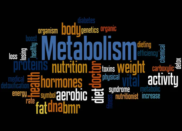 Metabolismo, concepto de nube de palabras 5 — Foto de Stock