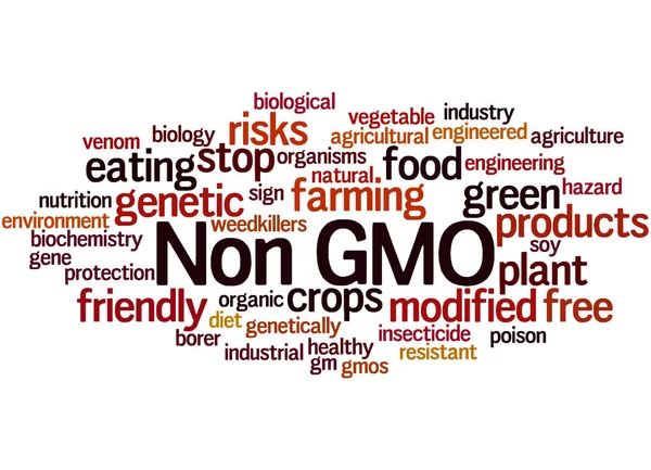 Icke Gmo, word cloud konceptet 7 — Stockfoto