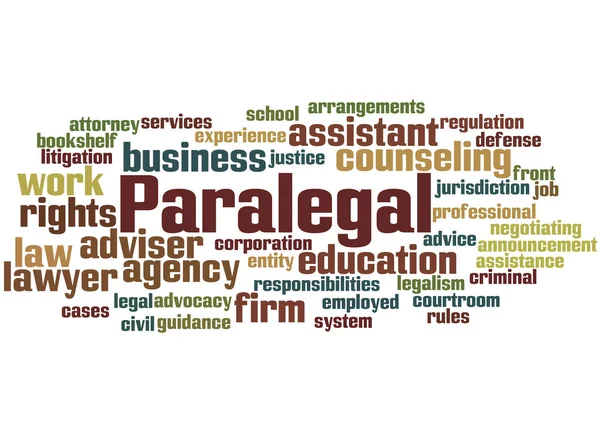 Paralegal, λέξη έννοια σύννεφο 5 — Φωτογραφία Αρχείου