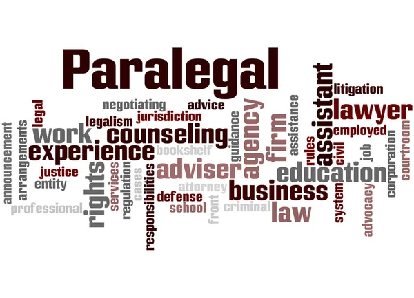 Paralegal, word cloud concept 6 — Stock Photo, Image