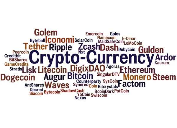 Crypto-Currency, word cloud concept 6 — Stock Photo, Image