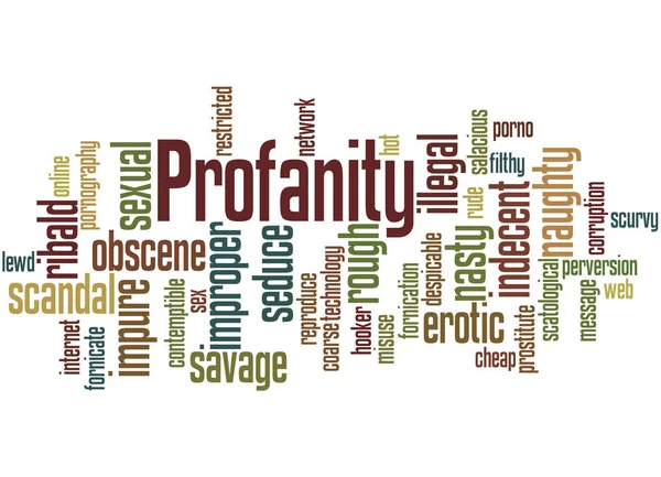 Profanity, word cloud concept 7 — Stock Photo, Image