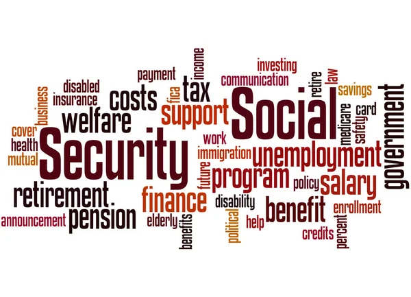 社会保障、単語クラウド コンセプト 5 — ストック写真
