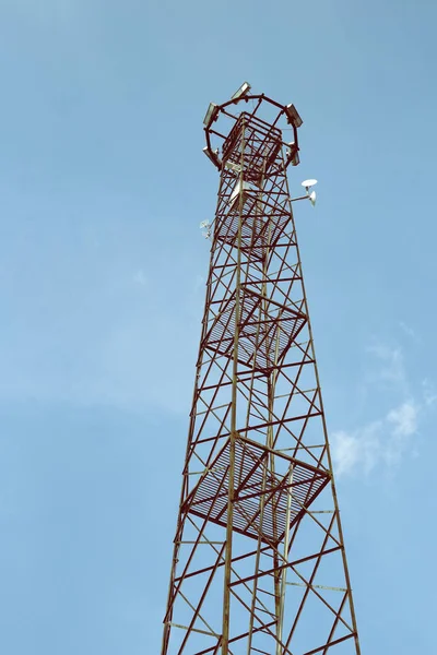 Old metal lighting tower 4 — Stok fotoğraf