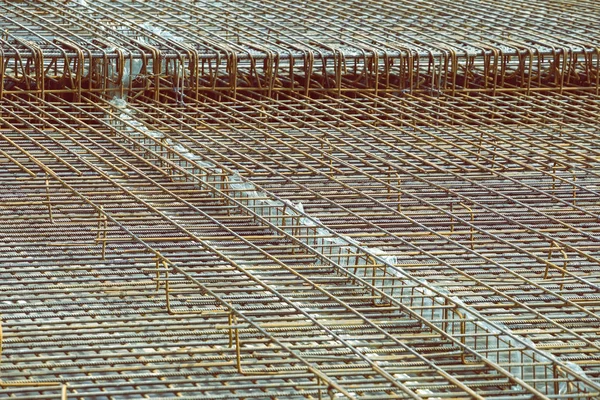 Refuerzo del fondo de barras de refuerzo 4 — Foto de Stock